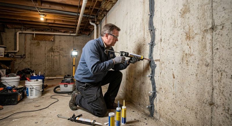 Basement Crack Repair in Summerville, SC