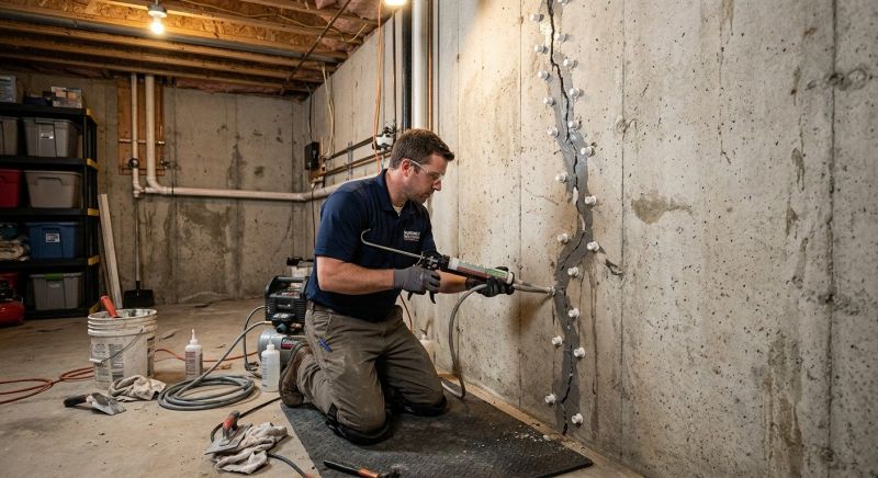 Basement Crack Repair in Summerville, SC