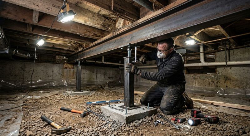 Crawlspace Structural Repair in Summerville, SC