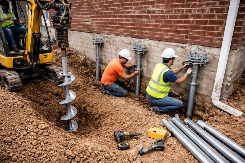 Helical Piers Installation in Summerville, SC
