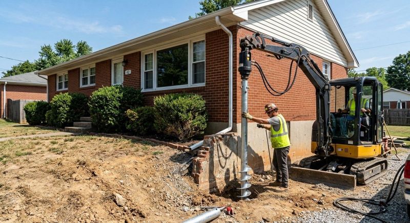 Helical Pile Installation in Summerville, SC
