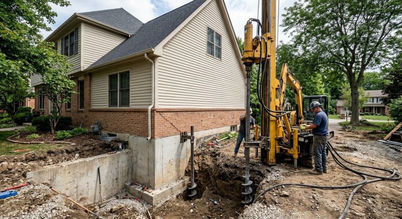 Helical Pile Installation in Summerville, SC
